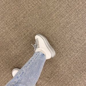 Alexander McQueen oversized glitter sneakers